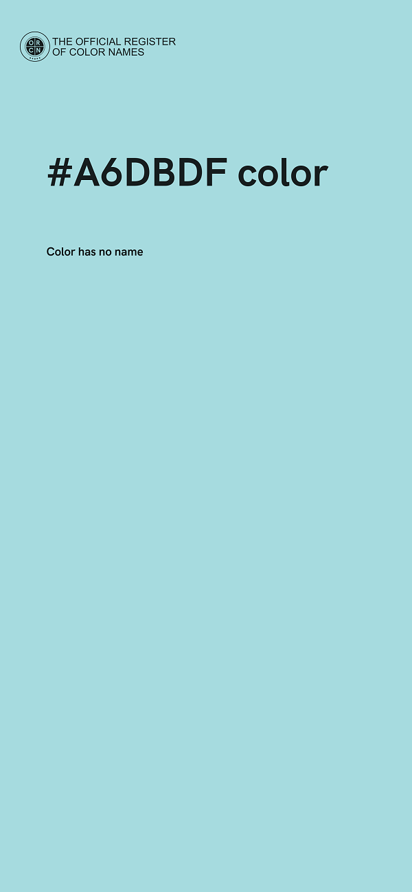#A6DBDF color image