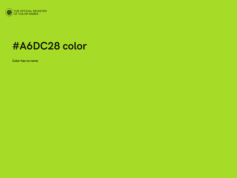 #A6DC28 color image