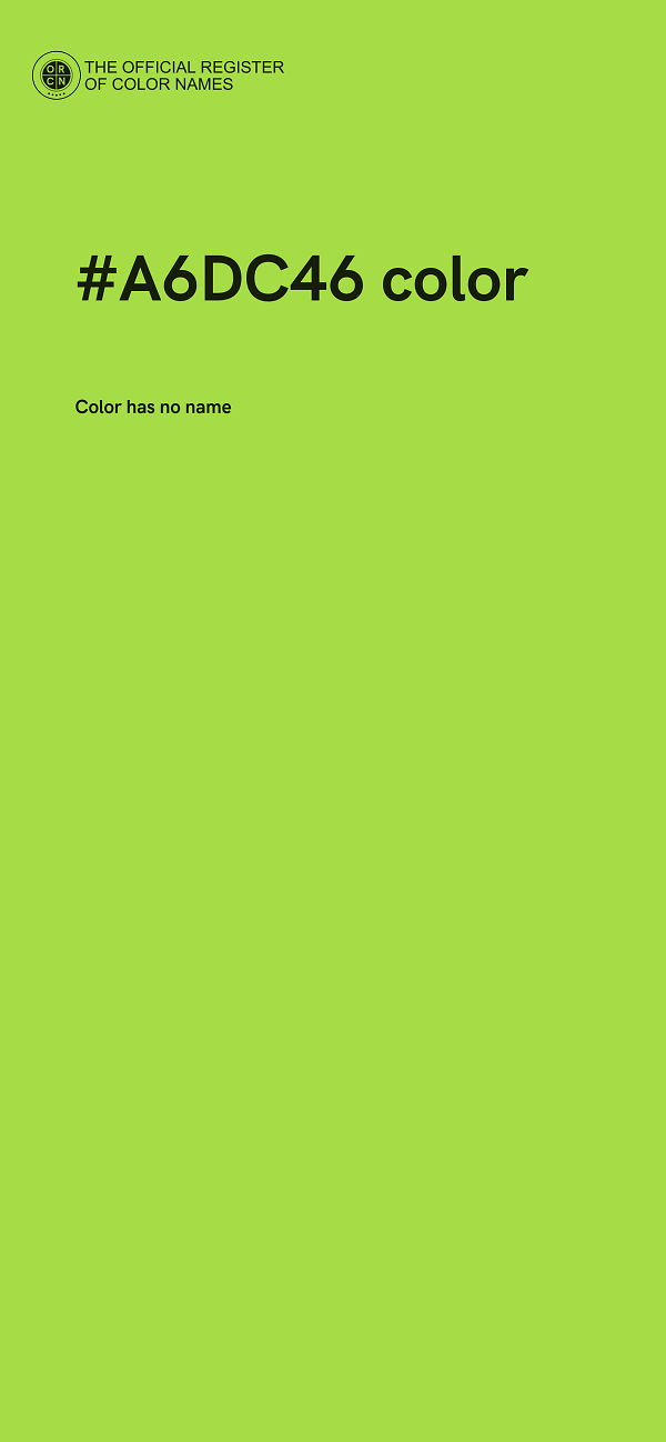 #A6DC46 color image