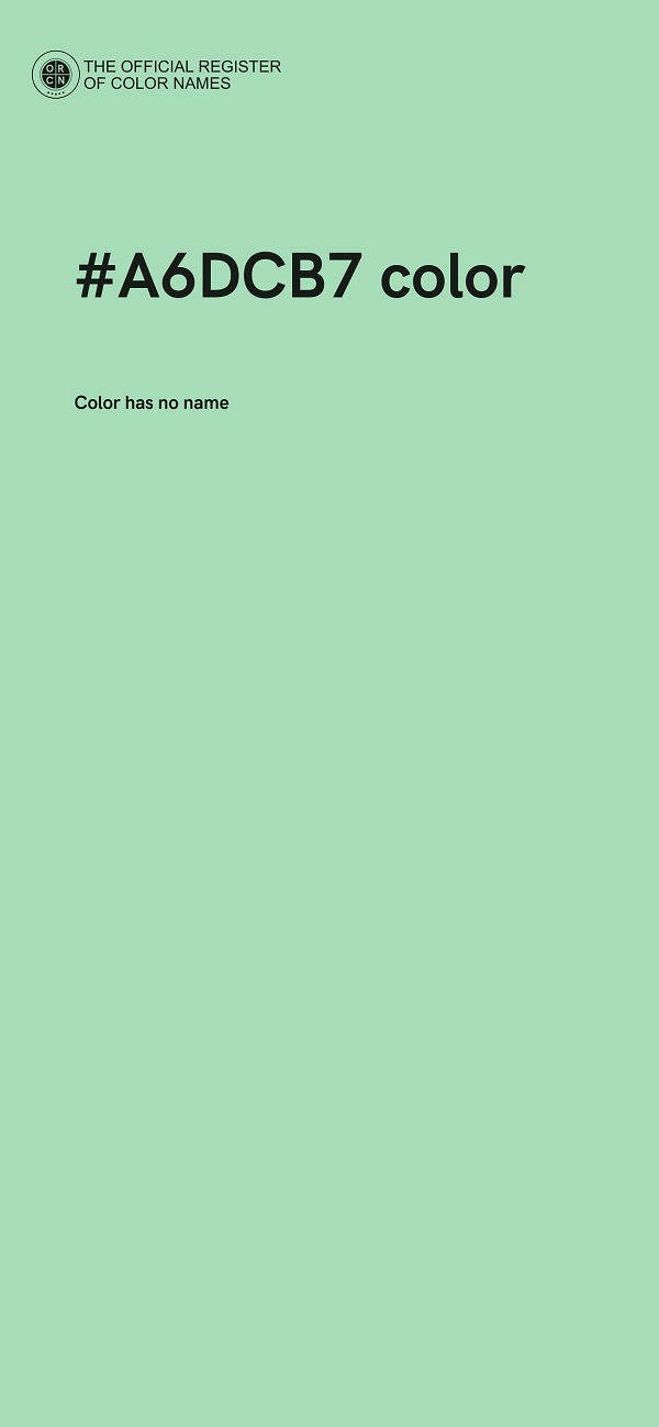 #A6DCB7 color image