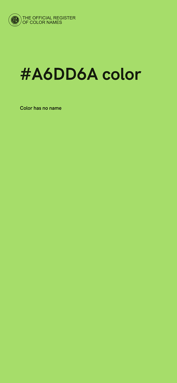 #A6DD6A color image