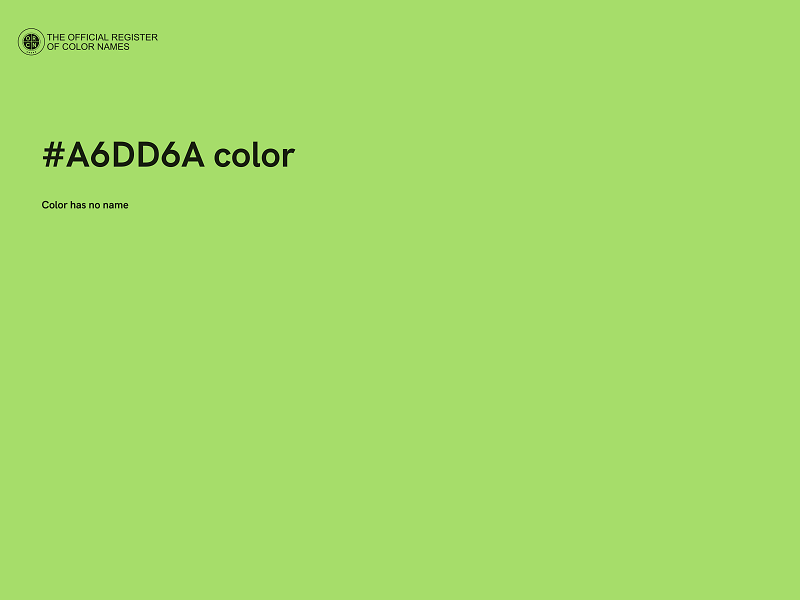 #A6DD6A color image