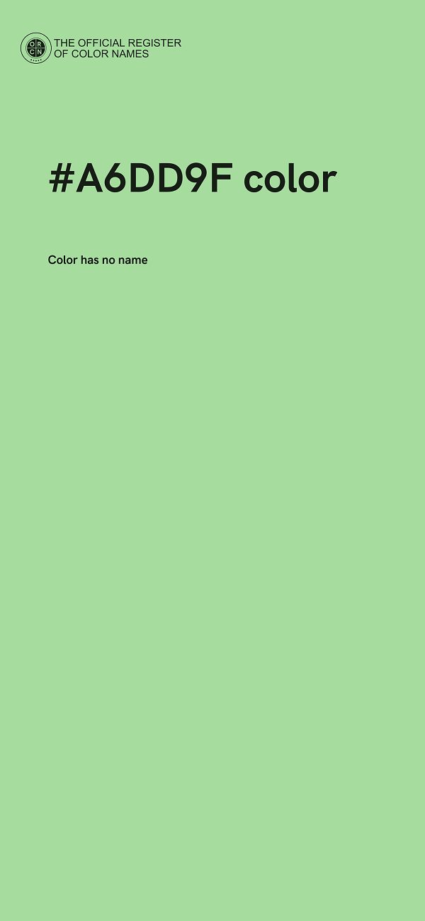 #A6DD9F color image