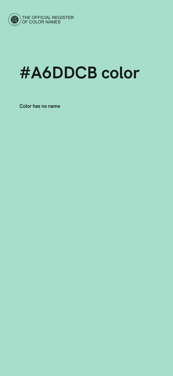 #A6DDCB color image