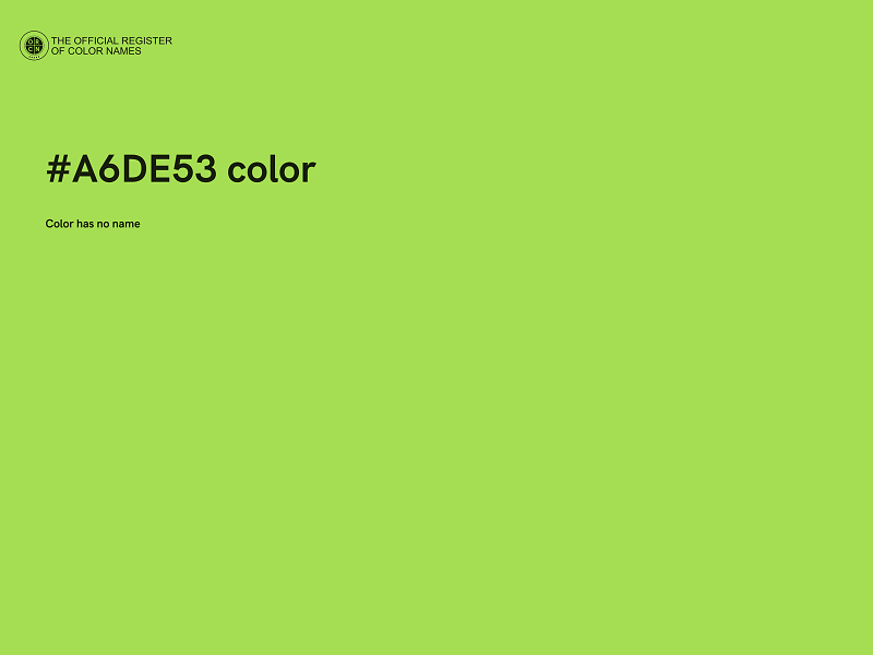 #A6DE53 color image