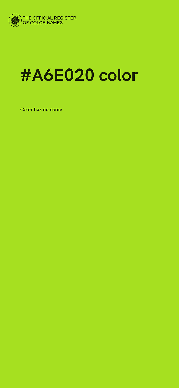 #A6E020 color image