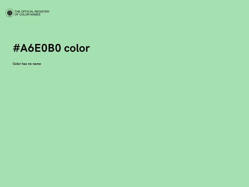 #A6E0B0 color image