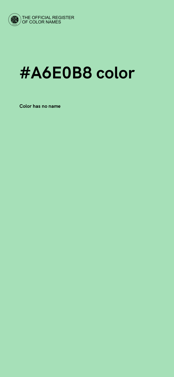 #A6E0B8 color image
