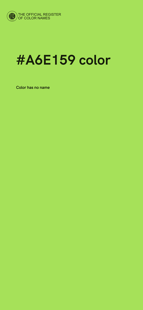 #A6E159 color image