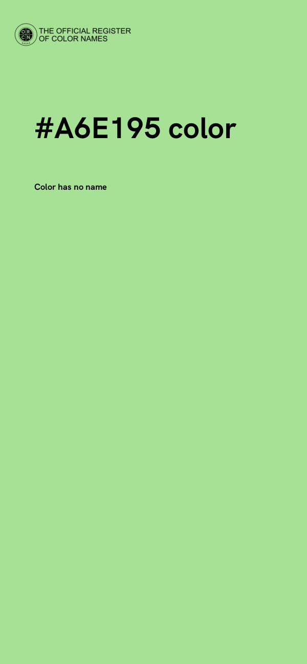 #A6E195 color image