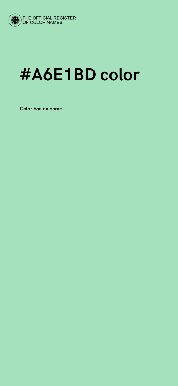 #A6E1BD color image