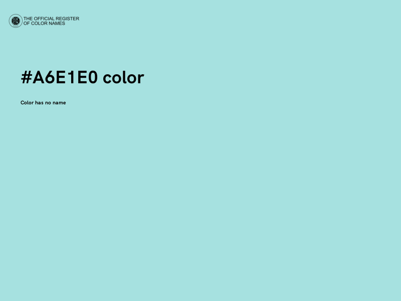 #A6E1E0 color image