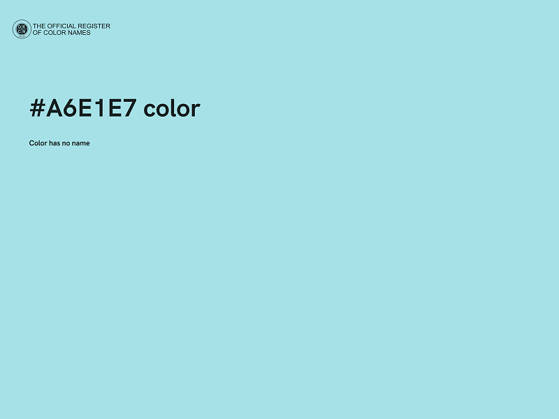 #A6E1E7 color image