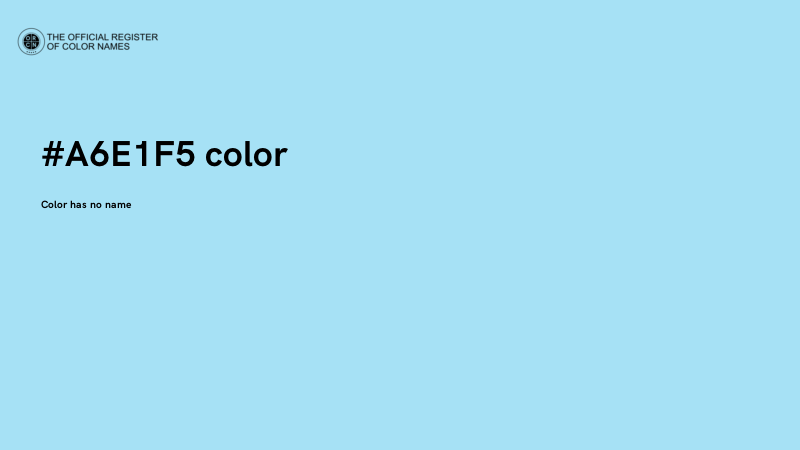 #A6E1F5 color image