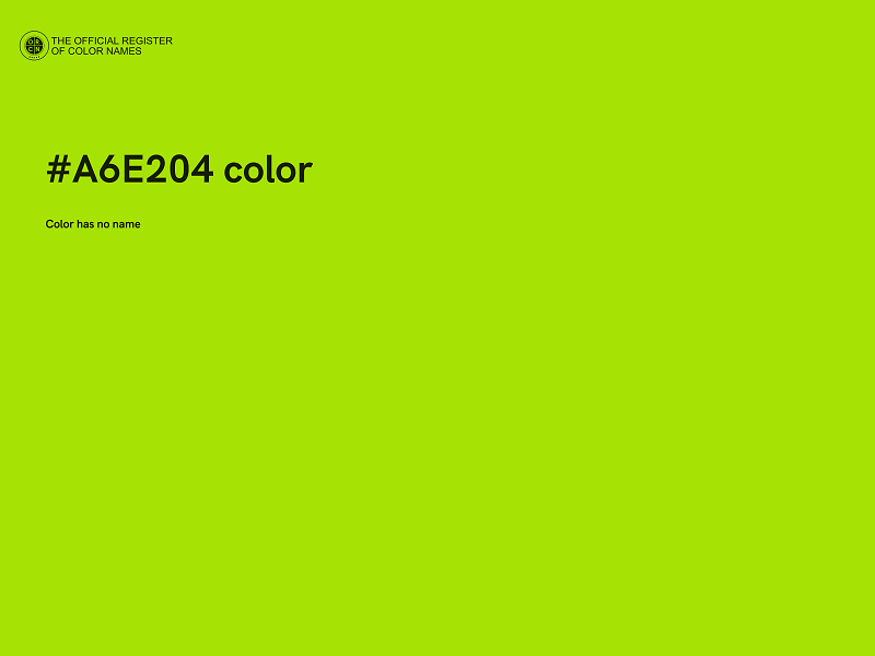 #A6E204 color image