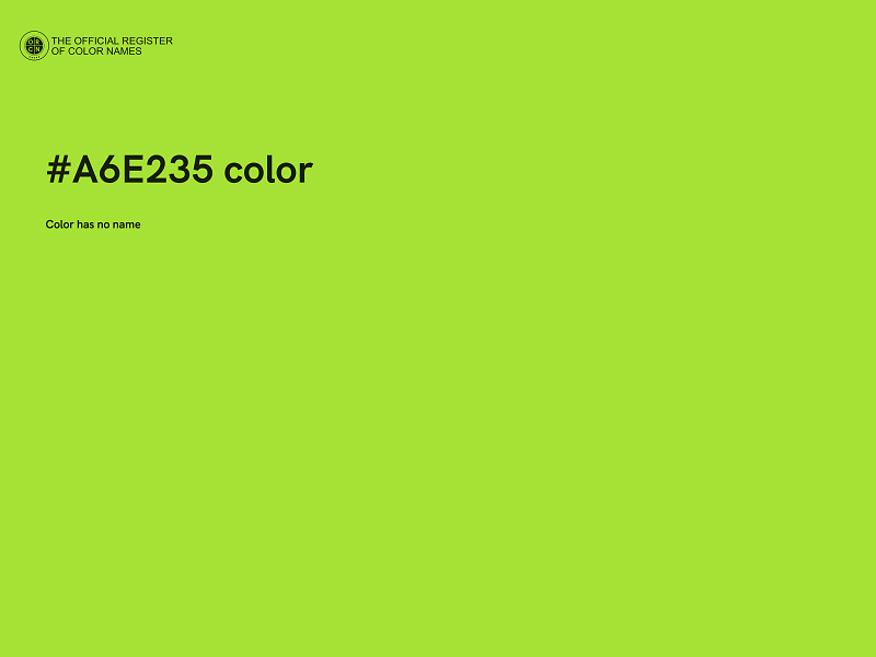 #A6E235 color image