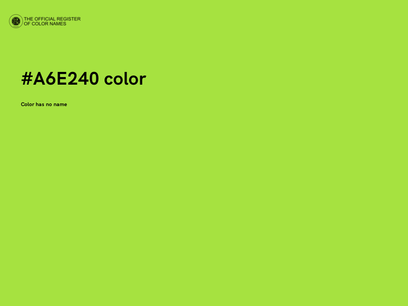 #A6E240 color image