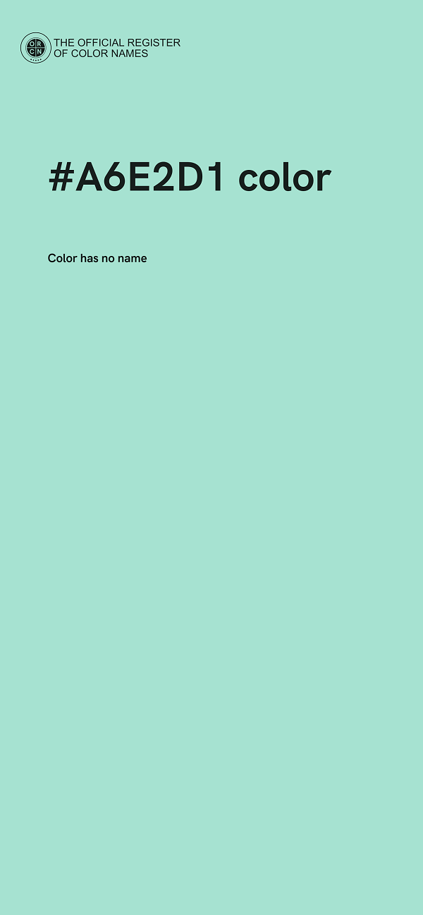 #A6E2D1 color image