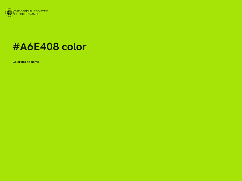 #A6E408 color image