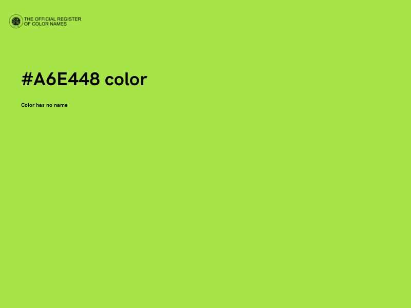 #A6E448 color image