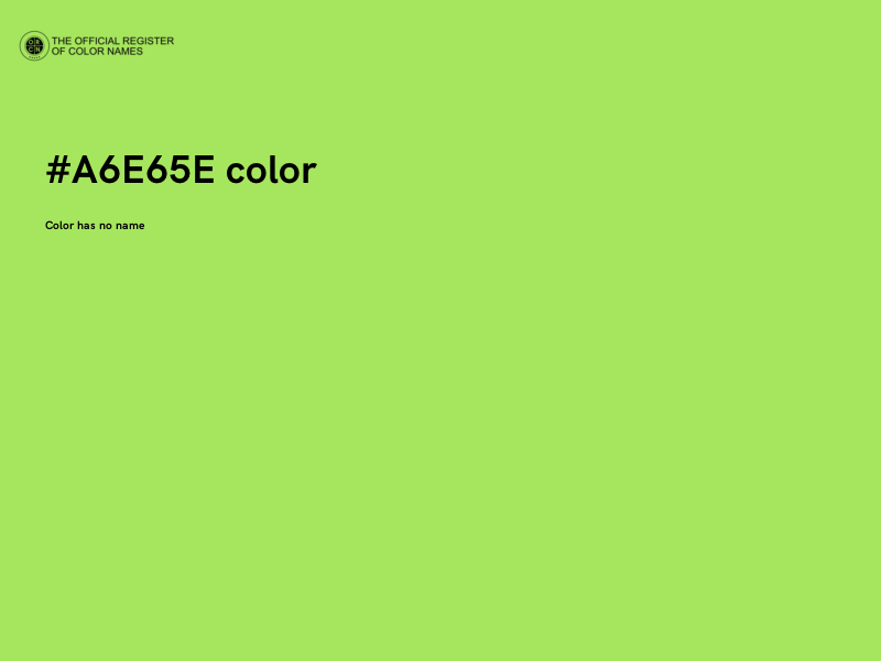 #A6E65E color image