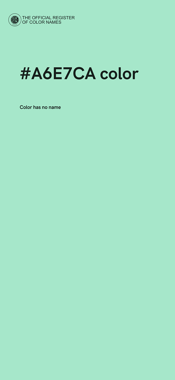 #A6E7CA color image