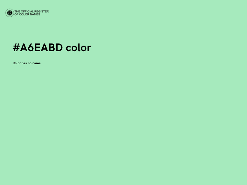 #A6EABD color image