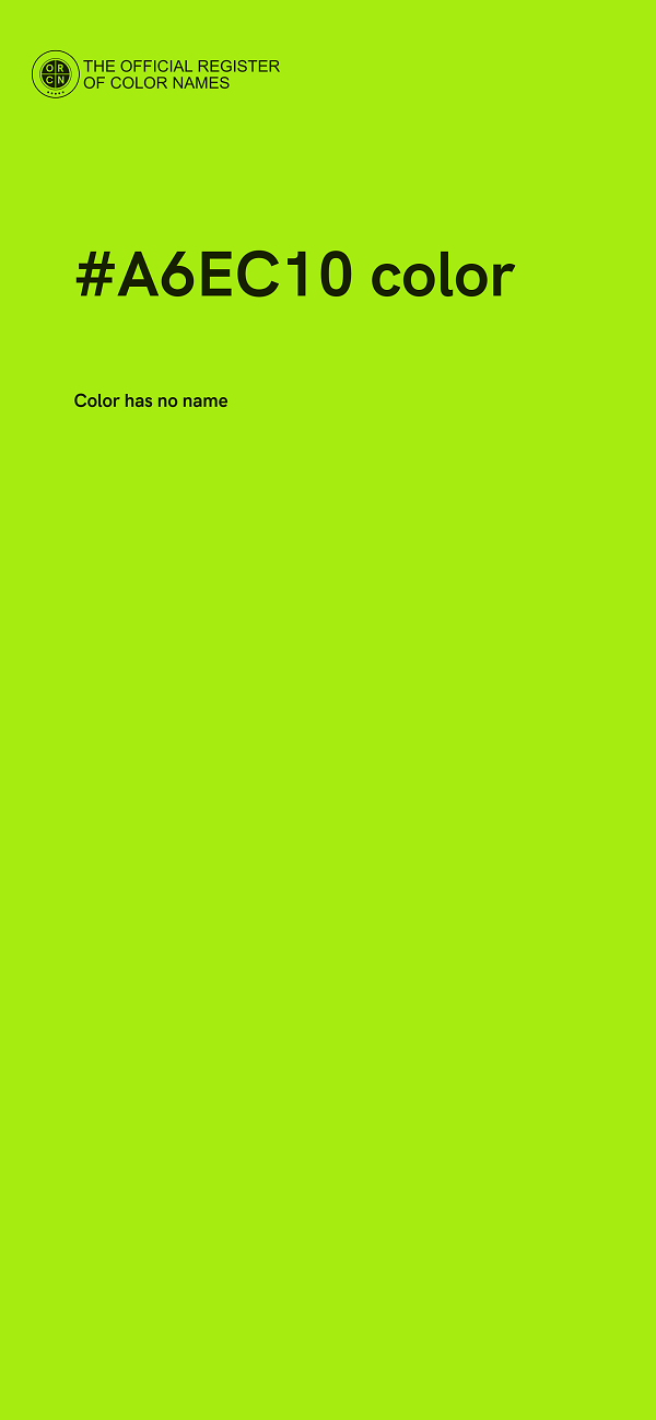 #A6EC10 color image