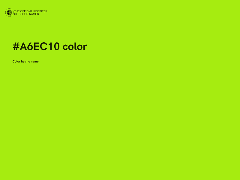 #A6EC10 color image