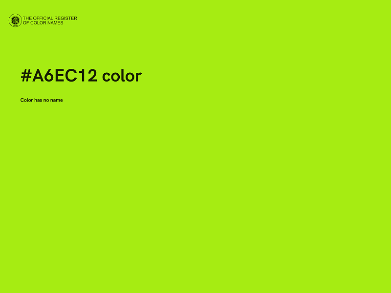 #A6EC12 color image