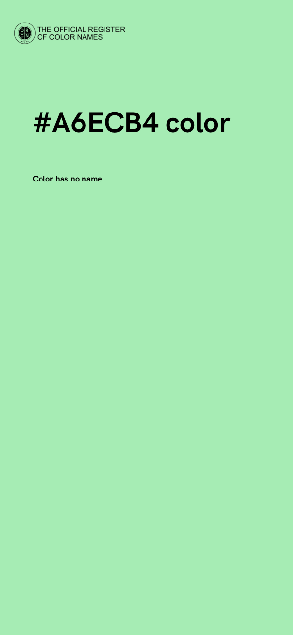 #A6ECB4 color image