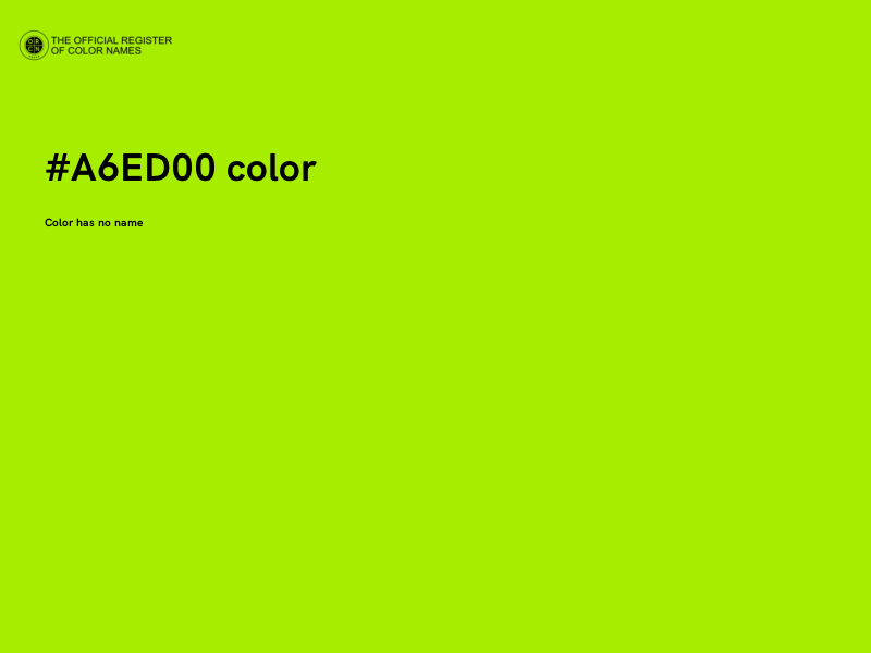 #A6ED00 color image