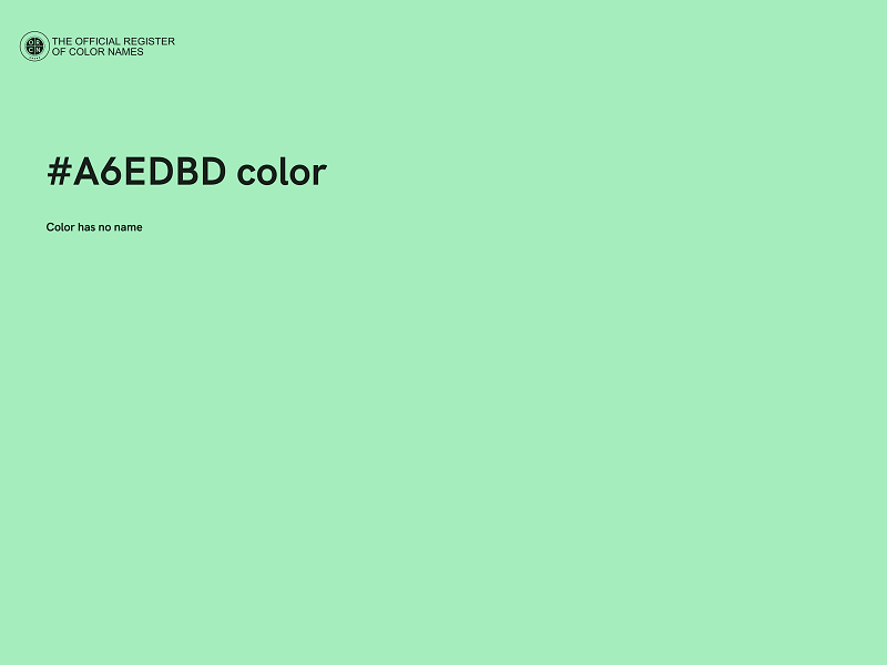 #A6EDBD color image