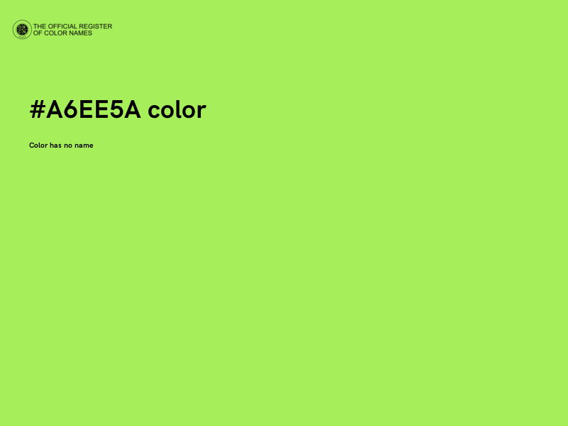 #A6EE5A color image