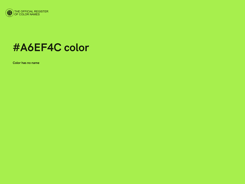 #A6EF4C color image