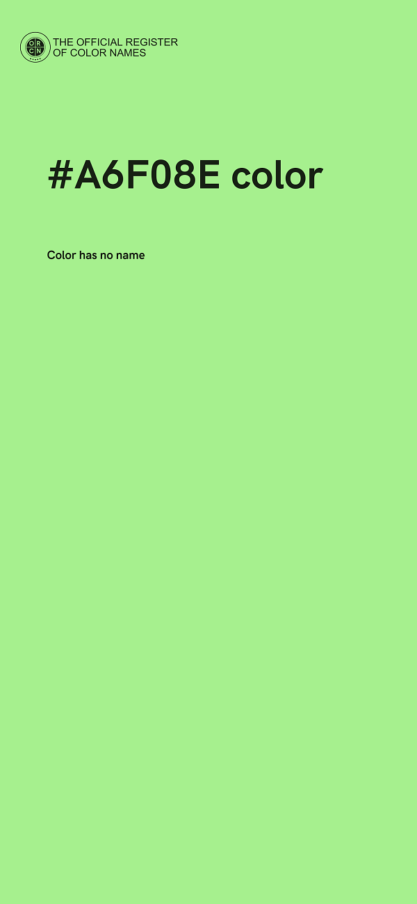 #A6F08E color image