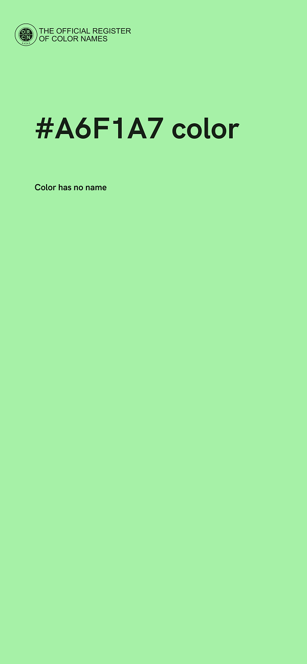 #A6F1A7 color image