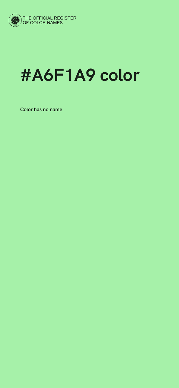 #A6F1A9 color image