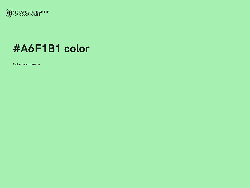 #A6F1B1 color image