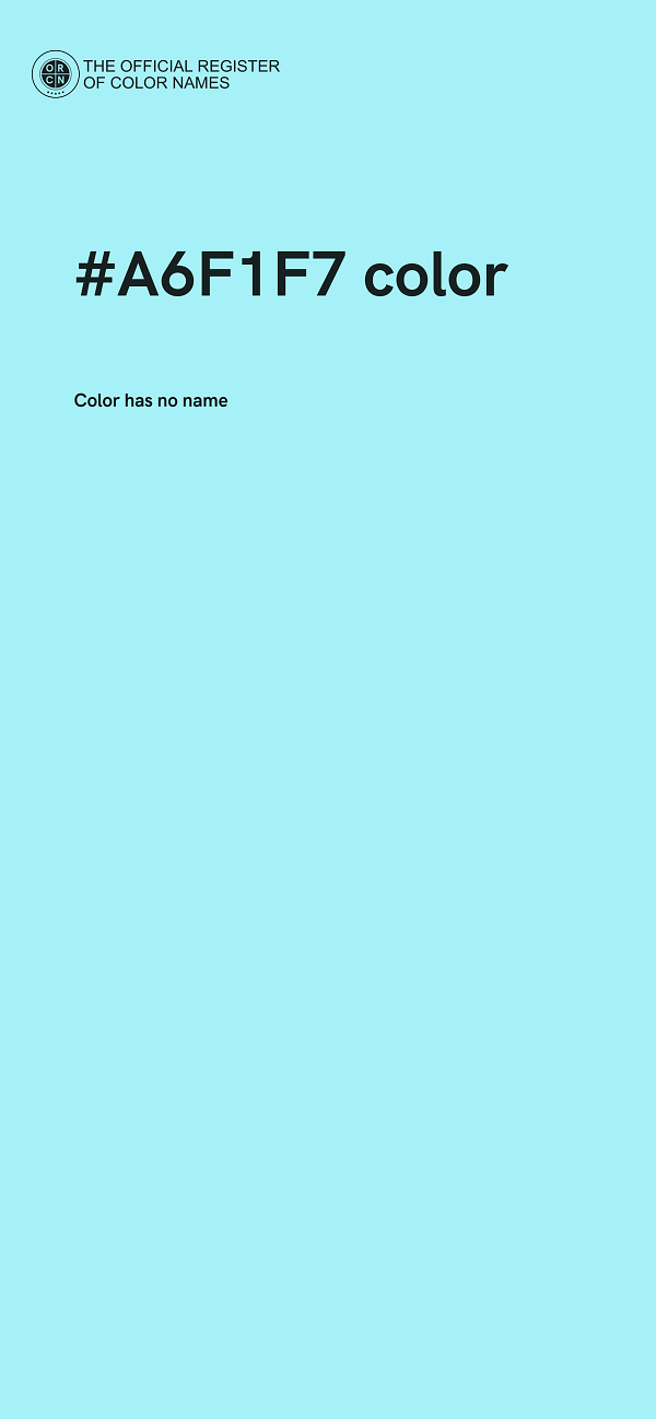 #A6F1F7 color image