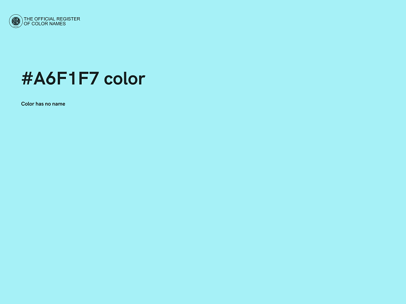 #A6F1F7 color image