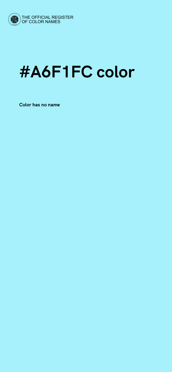 #A6F1FC color image