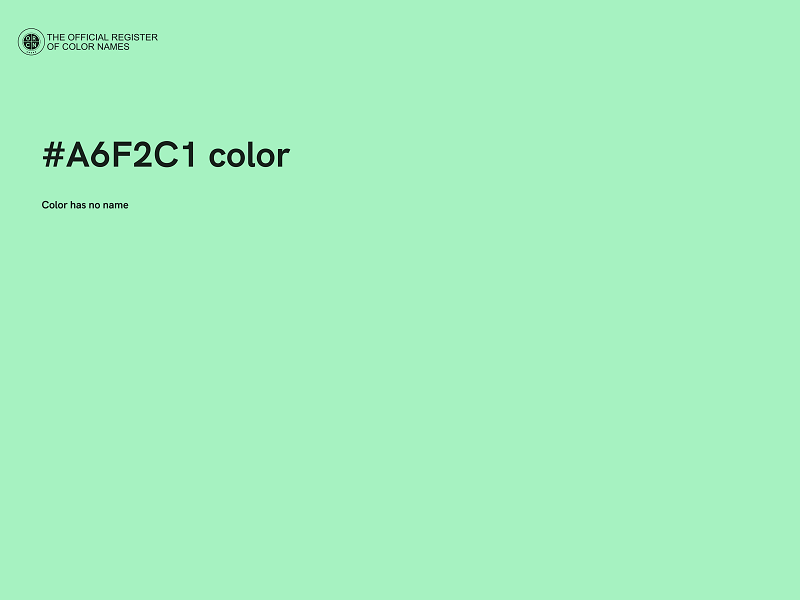 #A6F2C1 color image