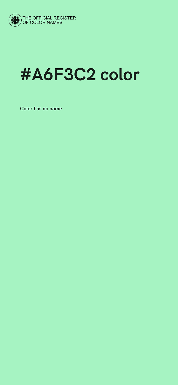 #A6F3C2 color image