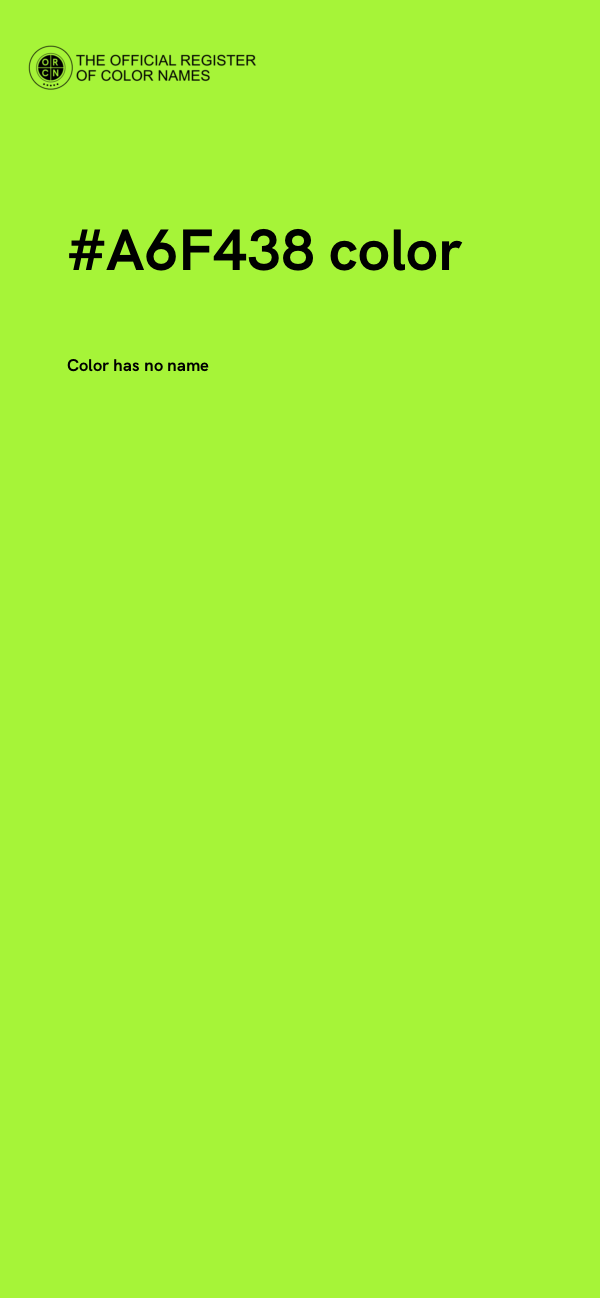 #A6F438 color image