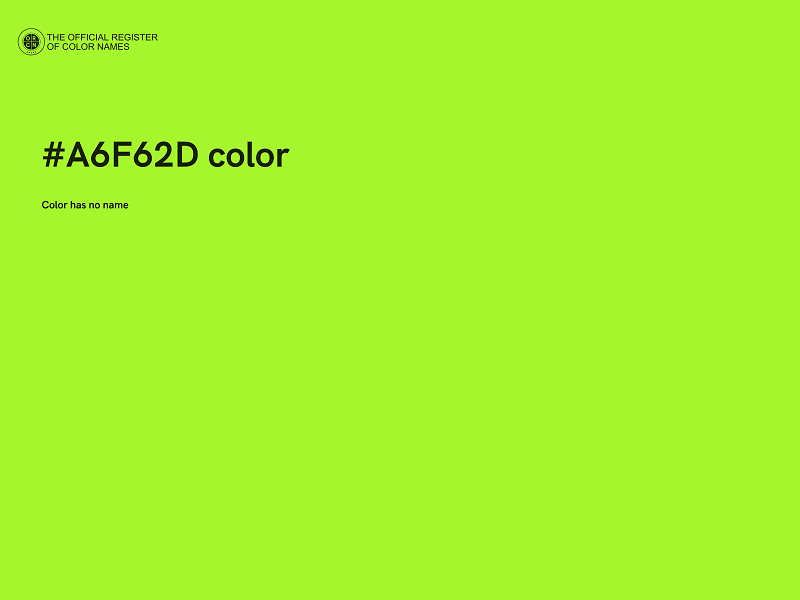 #A6F62D color image