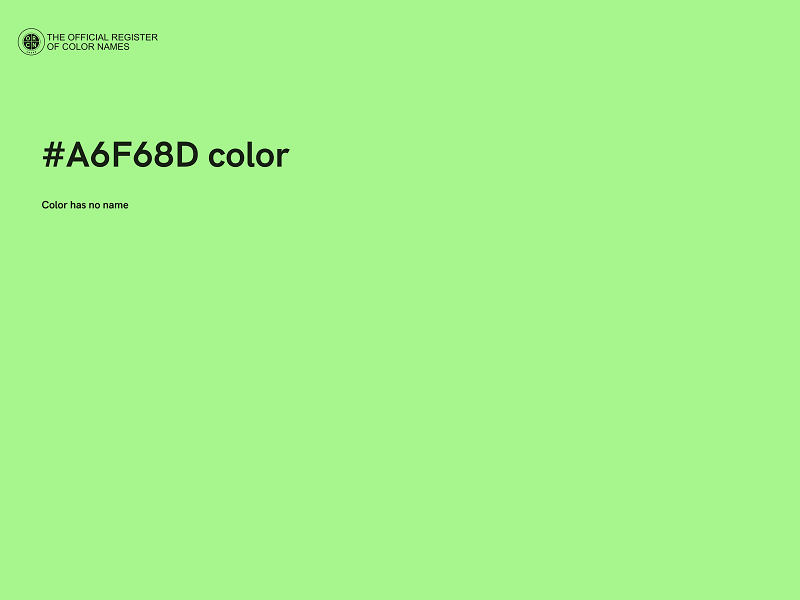 #A6F68D color image