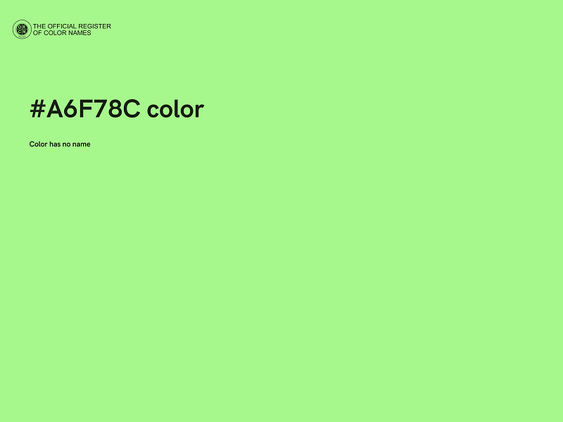 #A6F78C color image
