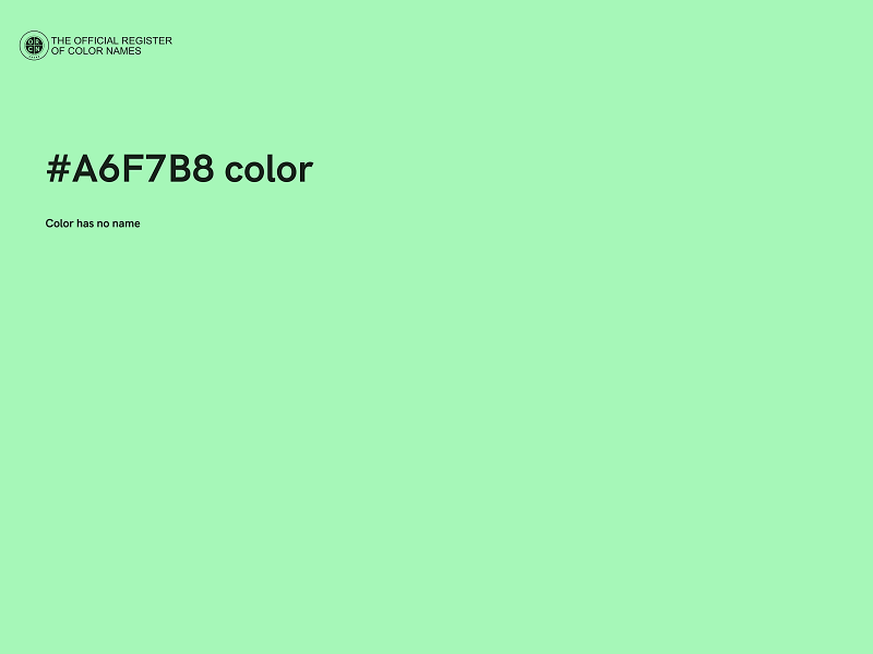 #A6F7B8 color image