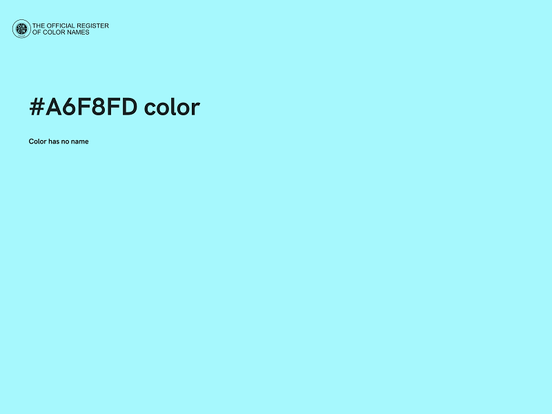 #A6F8FD color image